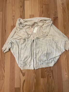 NWT Anthropologie Moth Austral Colorblock knit zip wrap